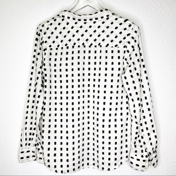 Merona Embroidered Long Sleeve Button Up - Picture 6 of 6